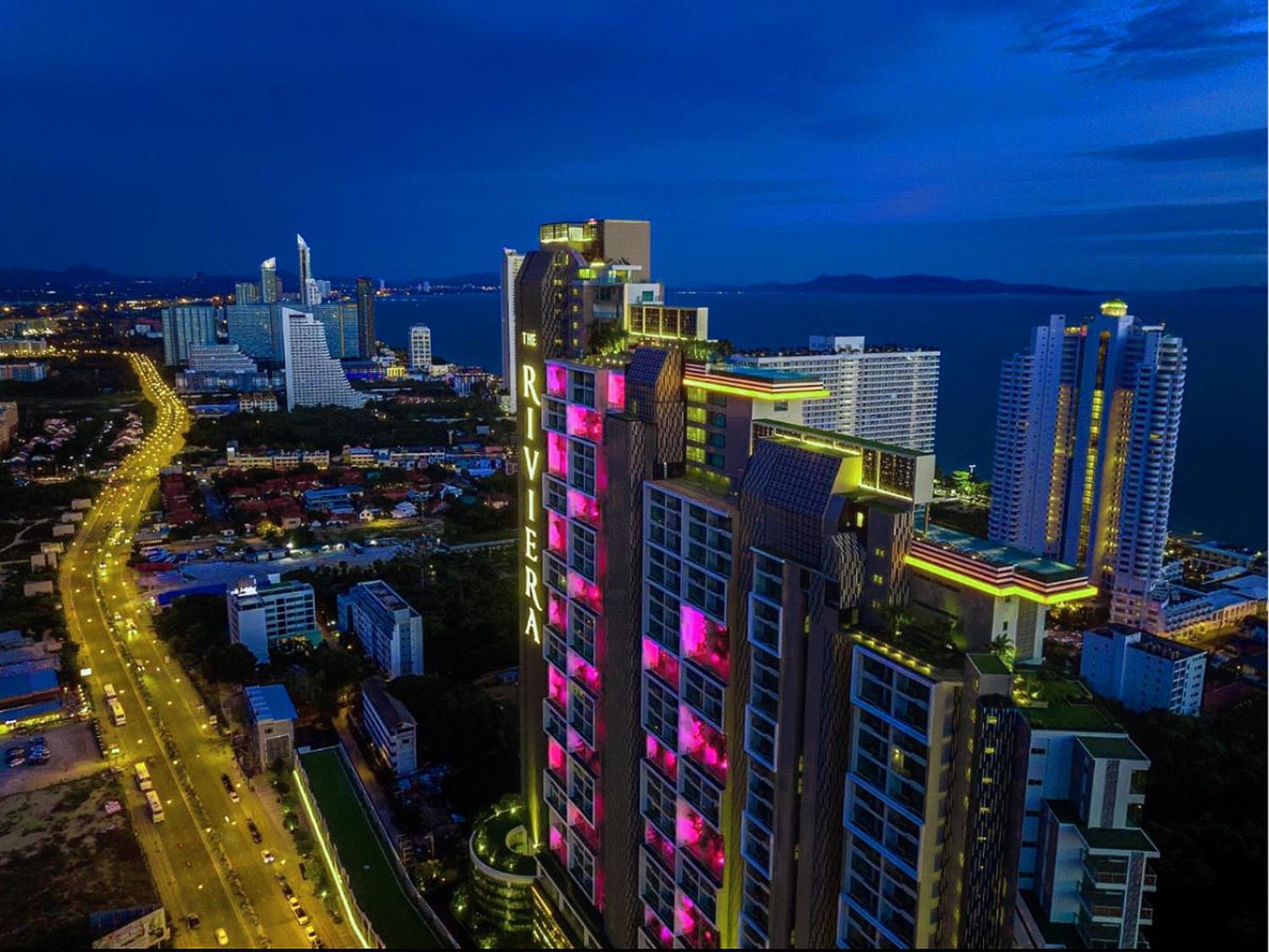 芭提雅高层海景奢华公寓the Riviera Jomtien生香家直达海滩2704 מראה חיצוני תמונה