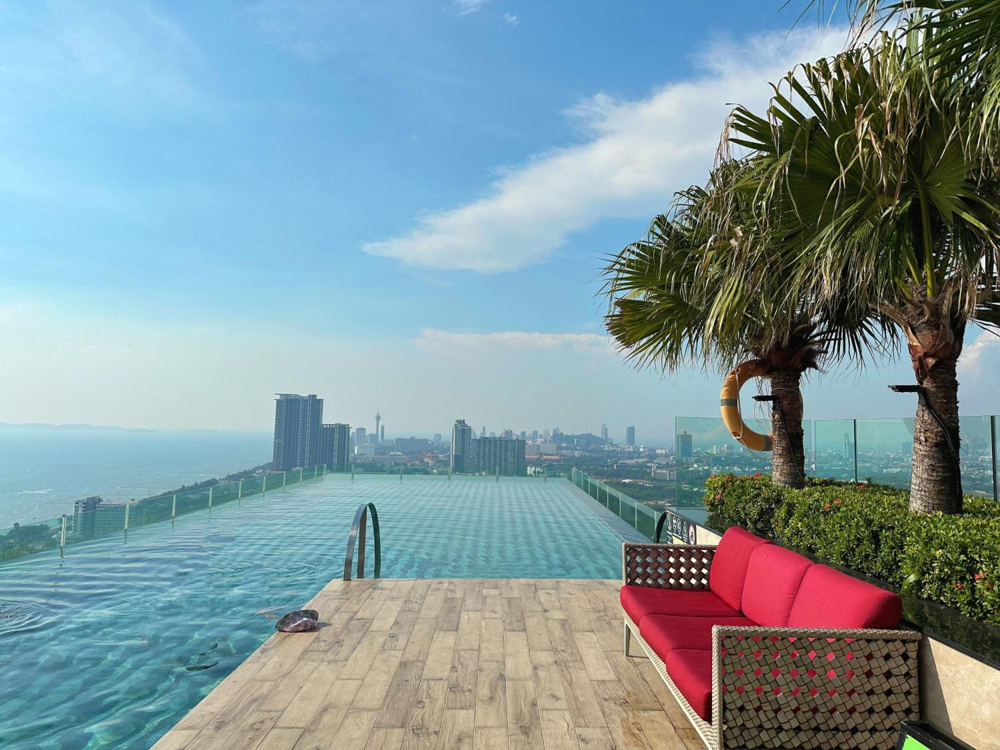 芭提雅高层海景奢华公寓the Riviera Jomtien生香家直达海滩2704 מראה חיצוני תמונה