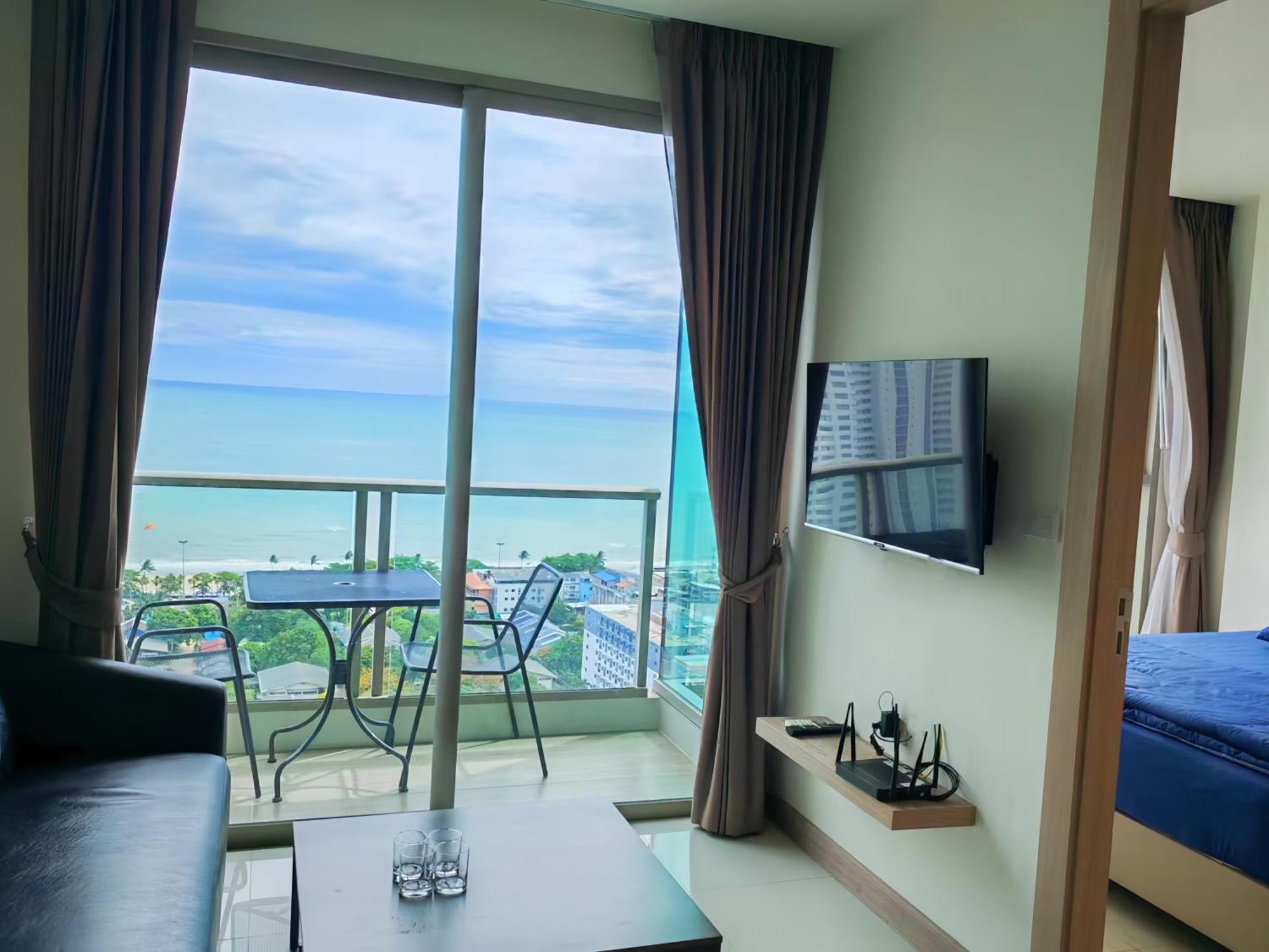 芭提雅高层海景奢华公寓the Riviera Jomtien生香家直达海滩2704 מראה חיצוני תמונה